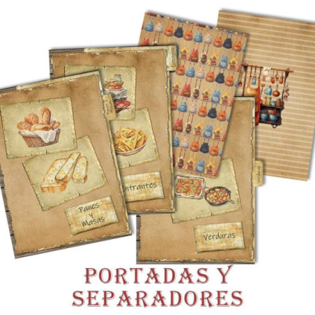 Separadores Recetario CookBook