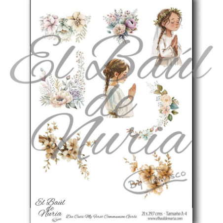 Die Cuts My first communion Girls