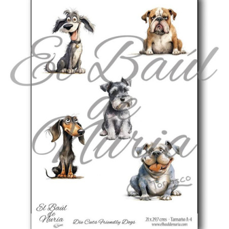 Die Cuts Friendly Dogs