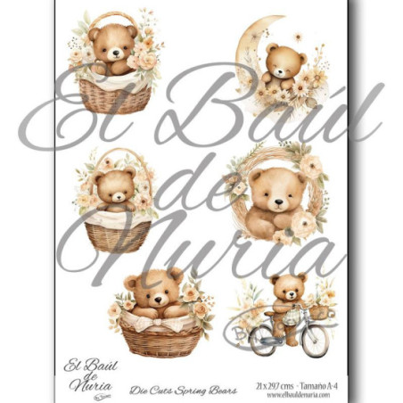 Die Cuts Spring Bears