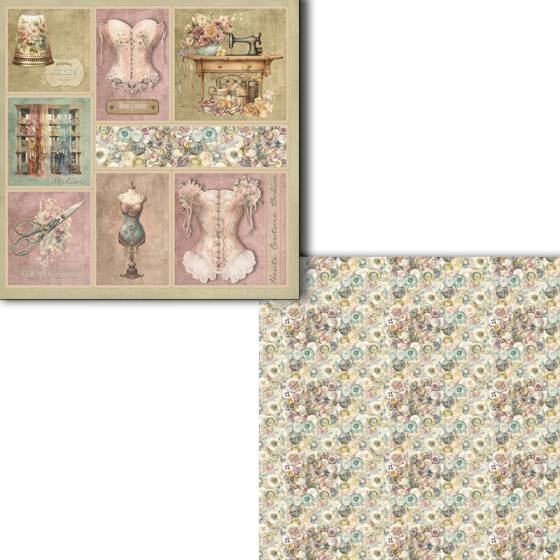 Colección scrapbooking "Victorian Sewing"