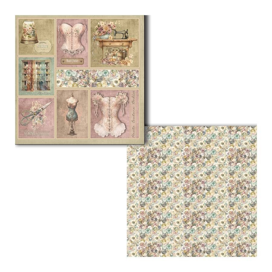 Colección scrapbooking "Victorian Sewing"