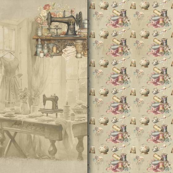 Colección scrapbooking Victorian Sewing