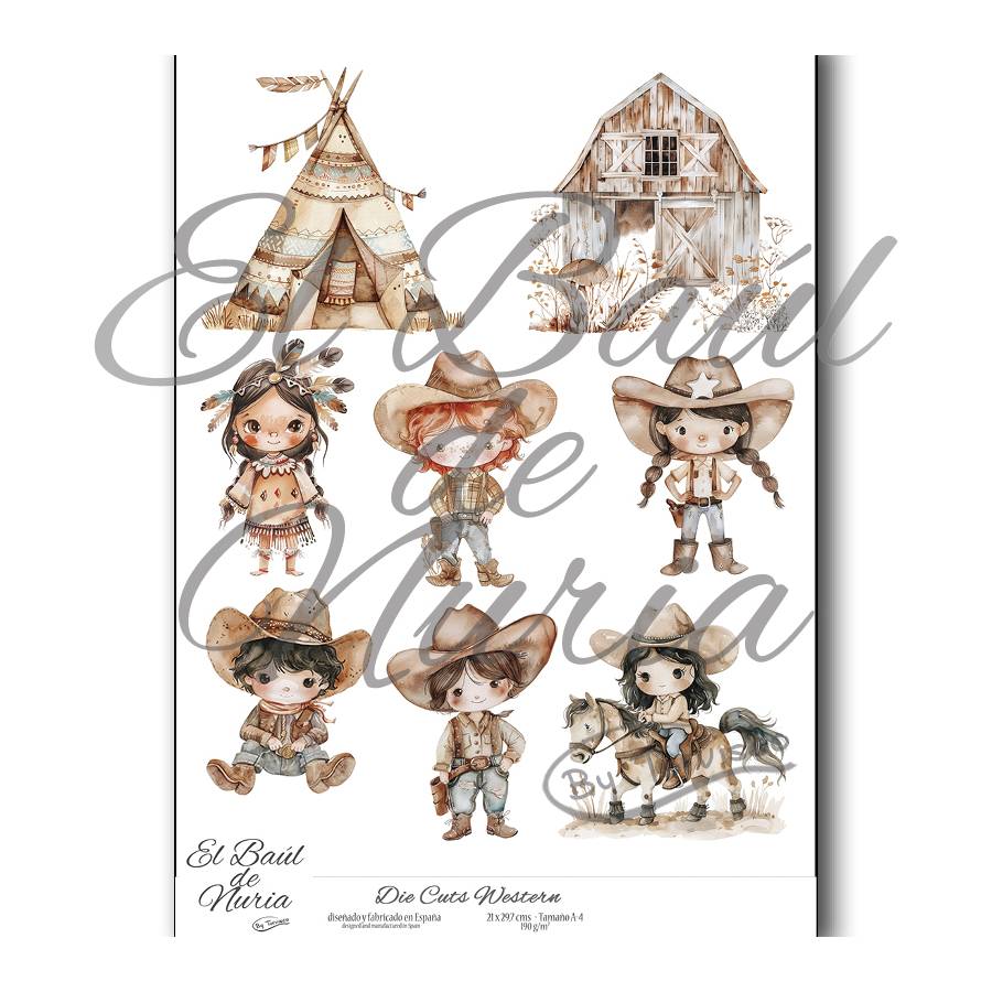 Die Cuts scrapbooking "Western"