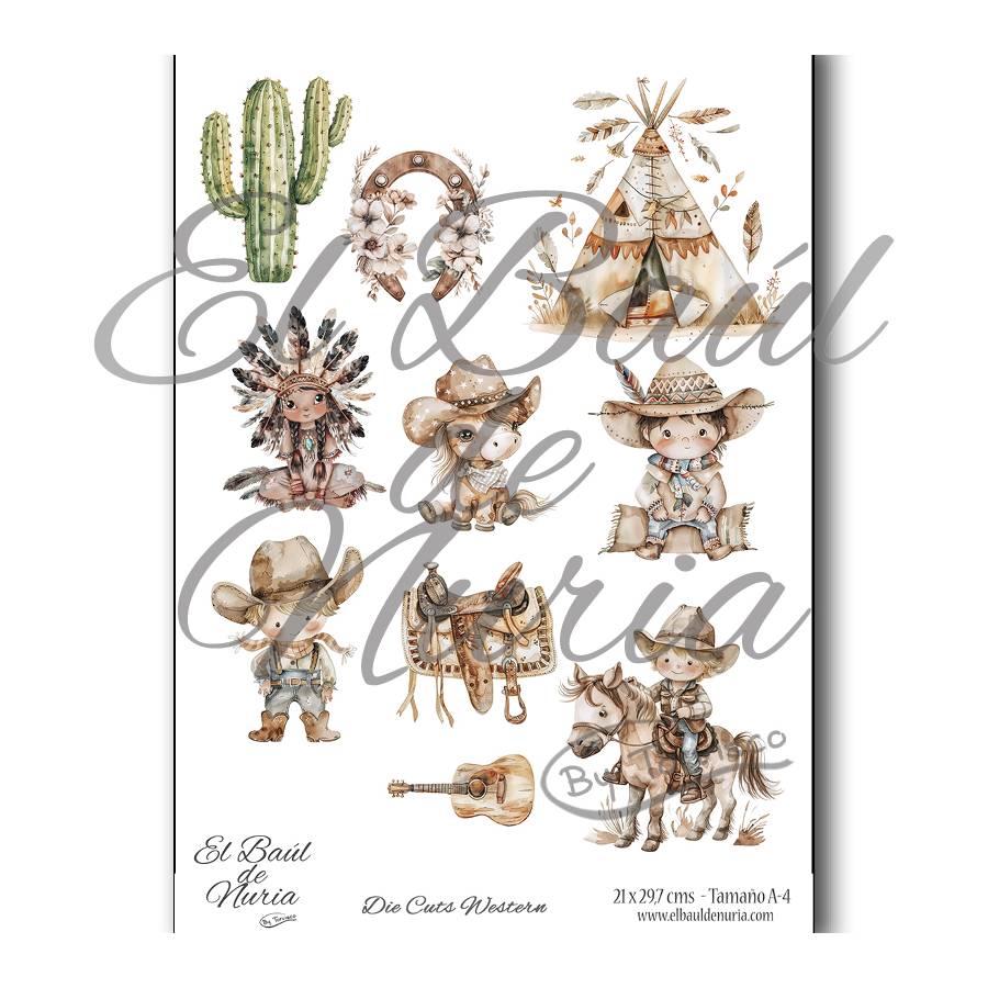 Die Cuts scrapbooking Western