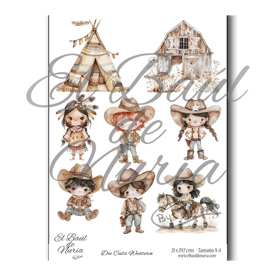 Die Cuts scrapbooking Western