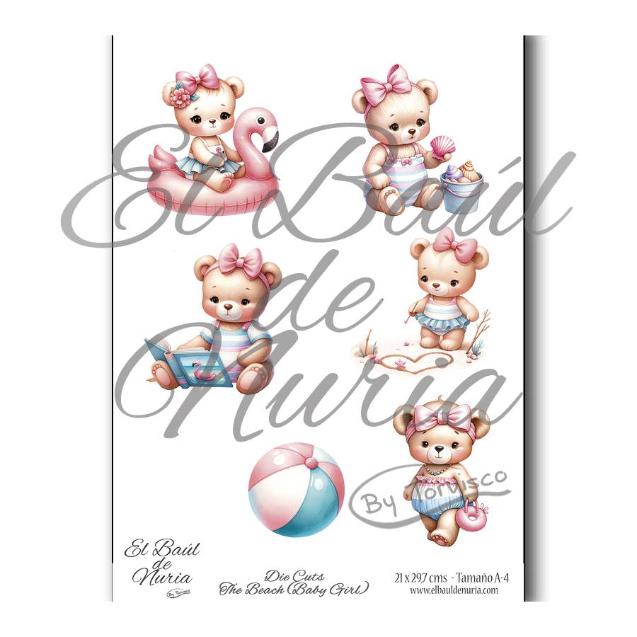 Die Cuts scrapbooking The Beach (Baby Girl)