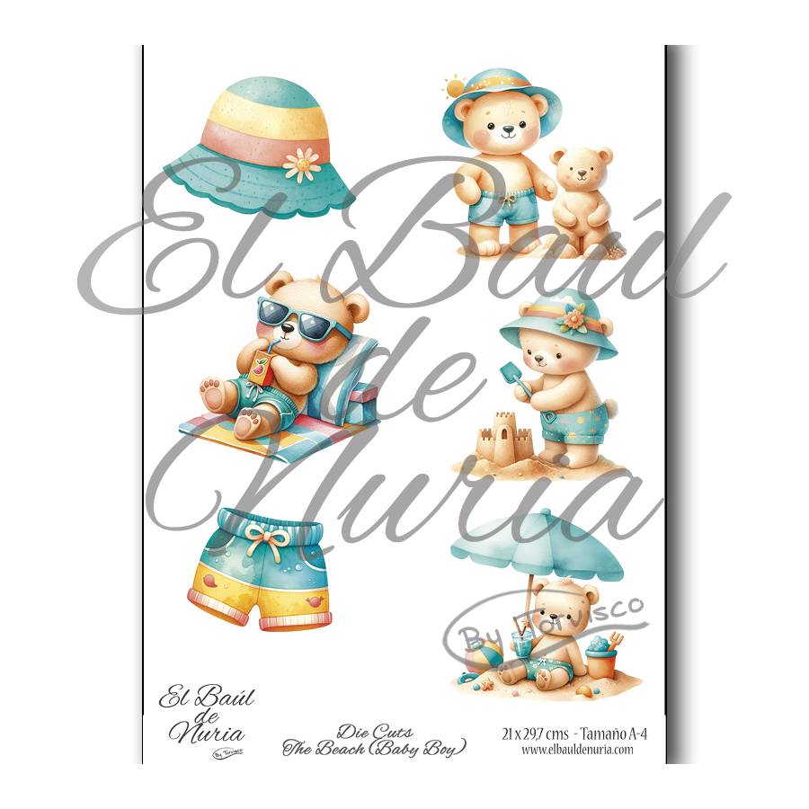 Die Cuts scrapbooking The Beach (Baby Boy)