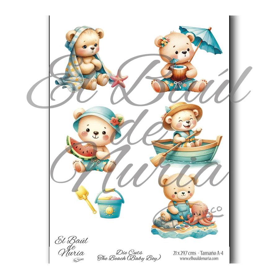 Die Cuts scrapbooking The Beach (Baby Boy)