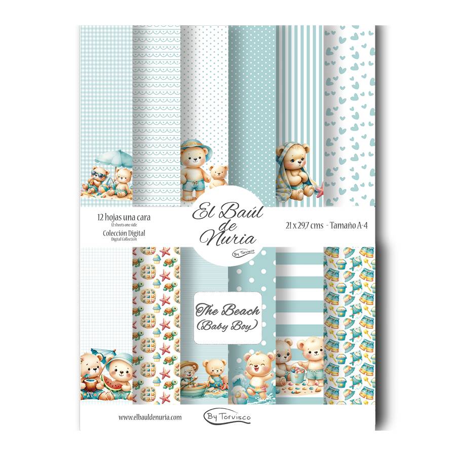 Colección scrapbooking The Beach (Baby Boy)