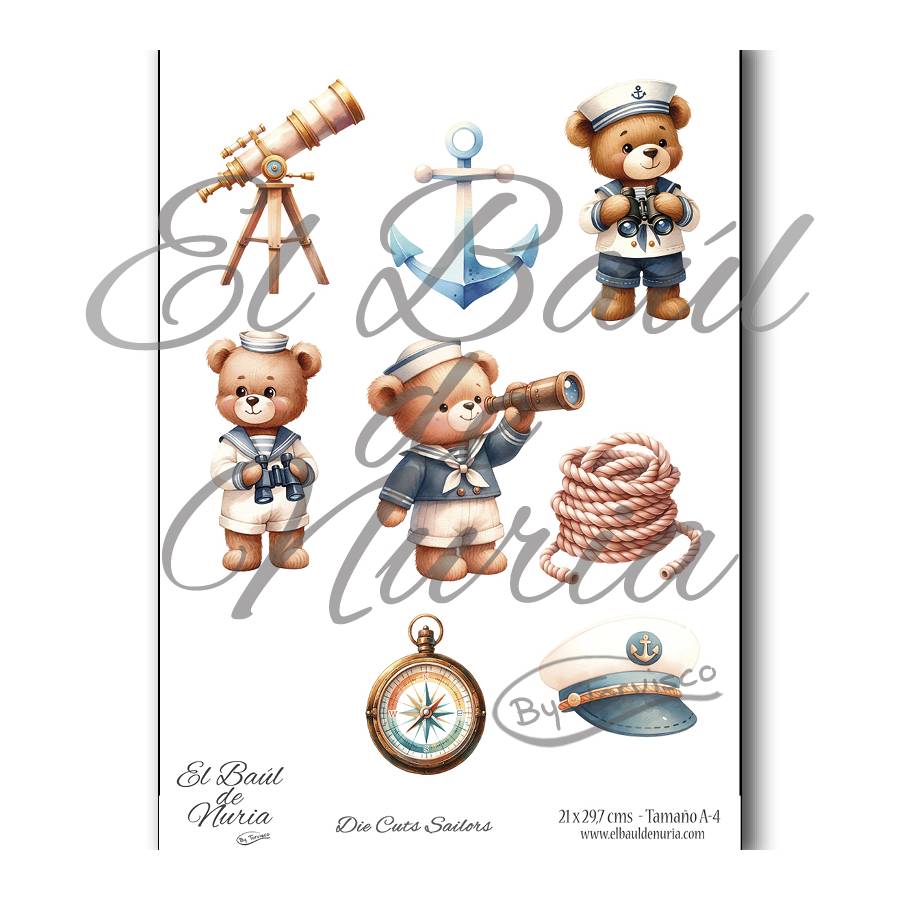 Die Cuts scrapbooking Sailors