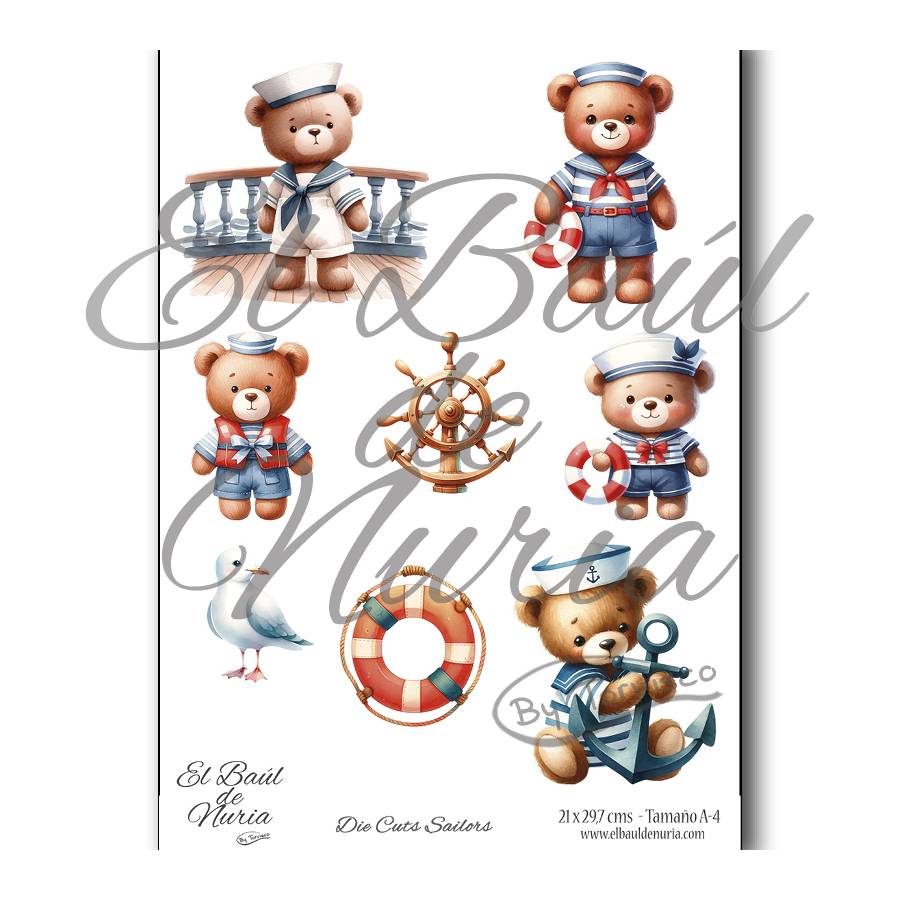 Die Cuts scrapbooking Sailors