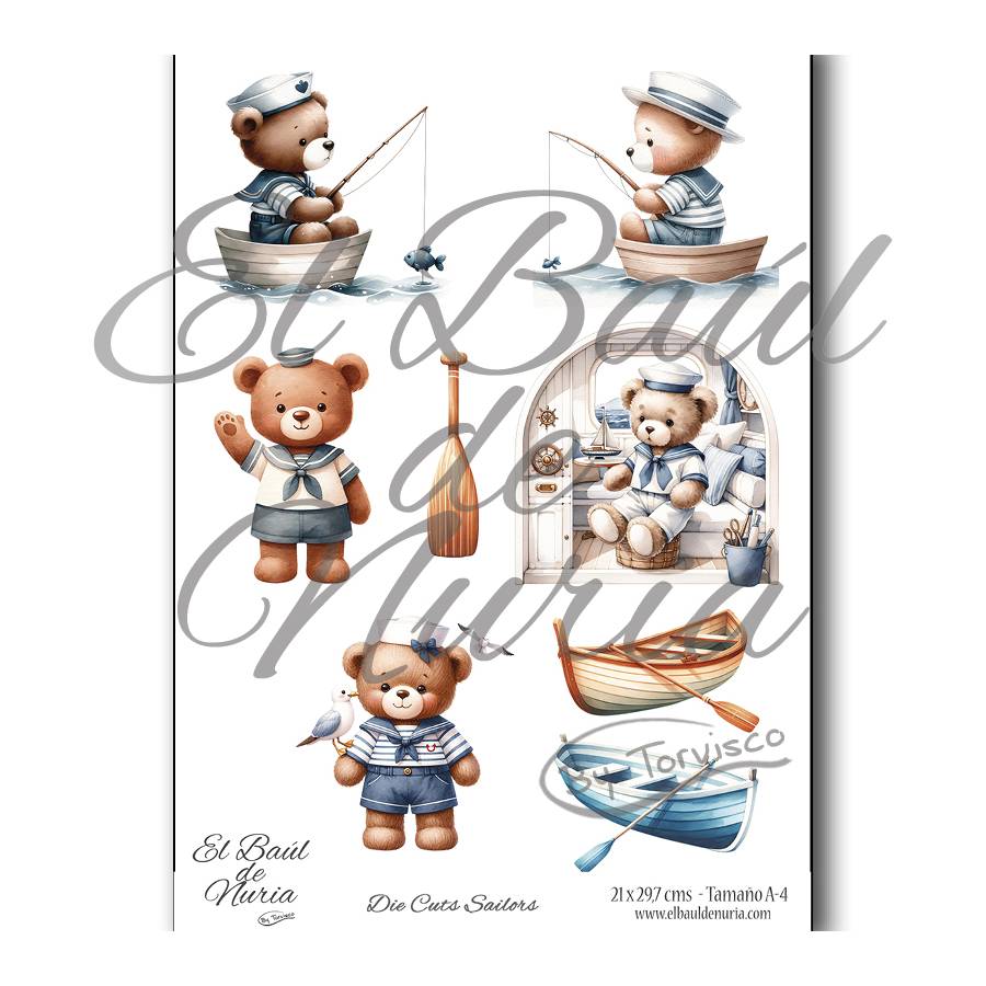 Die Cuts scrapbooking Sailors