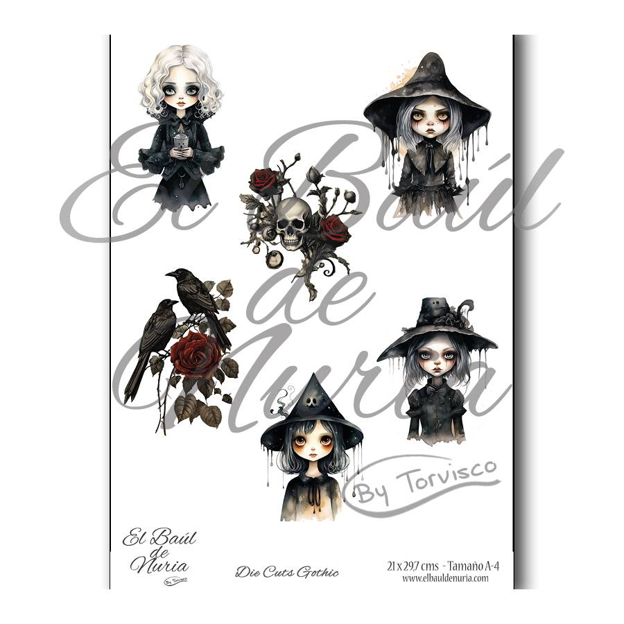 Die Cuts scrapbooking Gothic