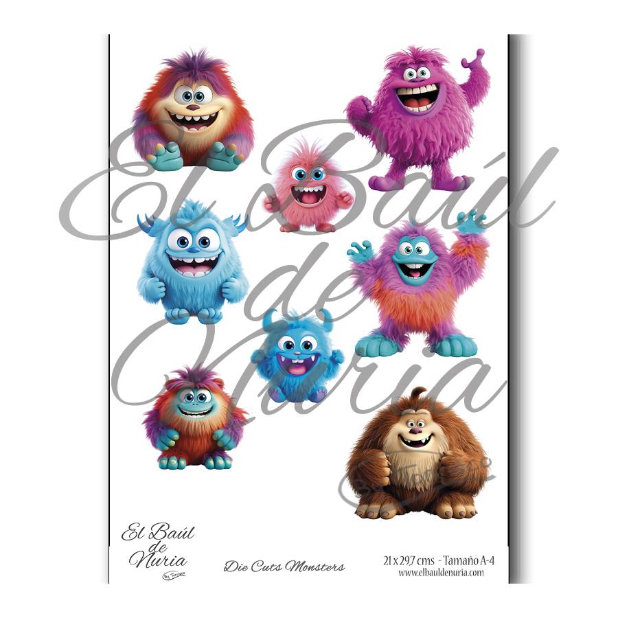 Die Cuts scrapbooking Monsters