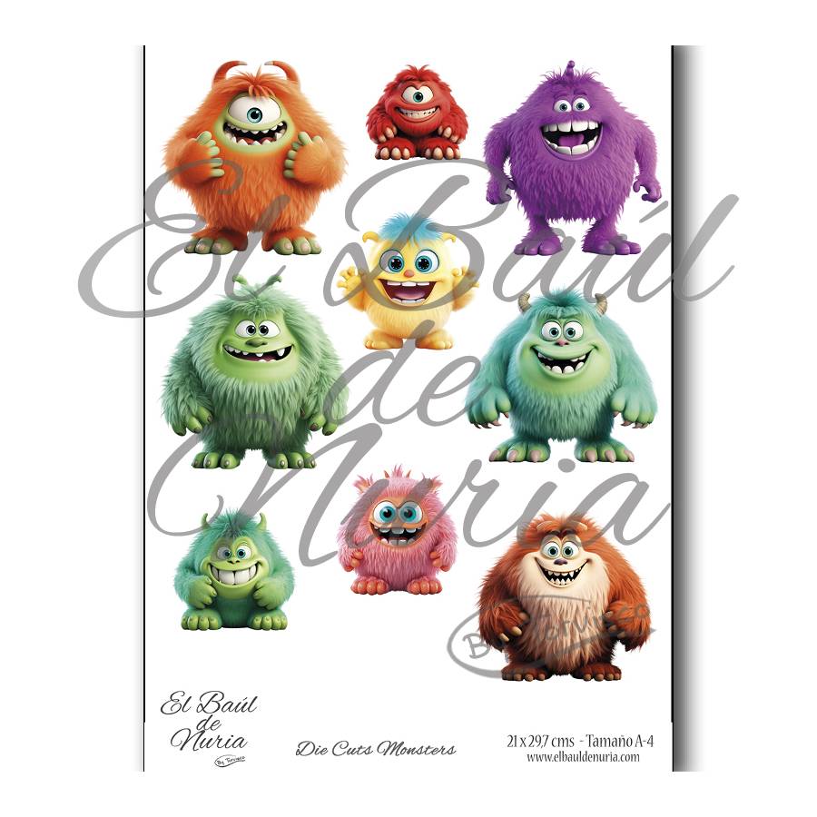 Die Cuts scrapbooking Monsters