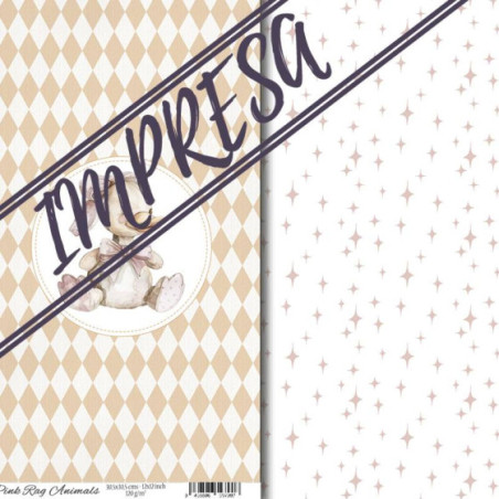 Vellum "Pink Rag Animals"