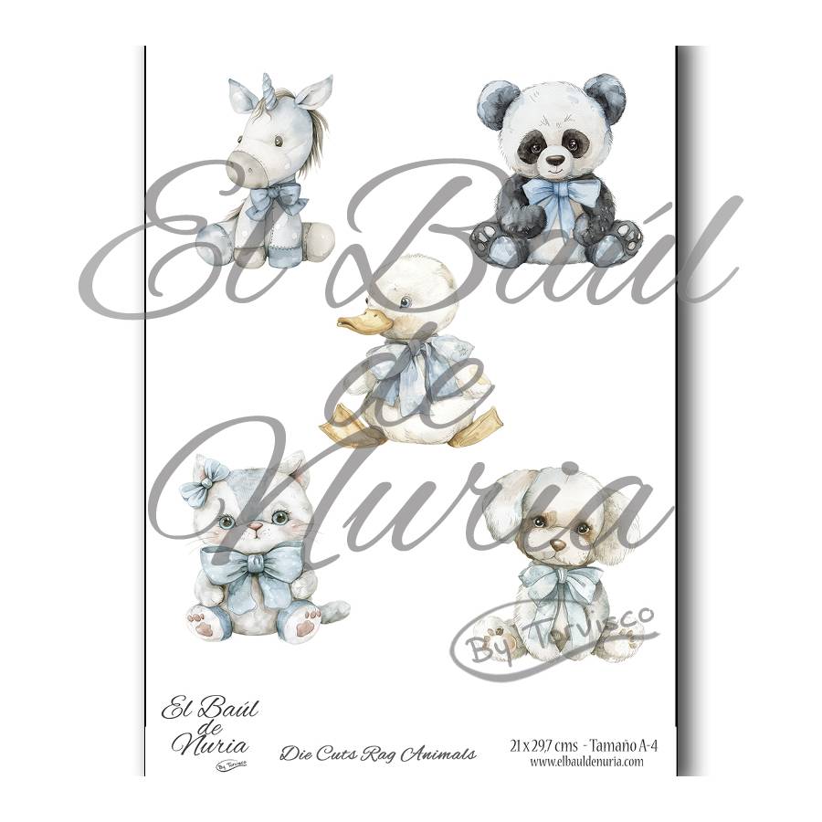 Die Cuts scrapbooking Rag Animals