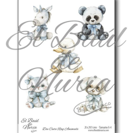 Die Cuts Rag Animals