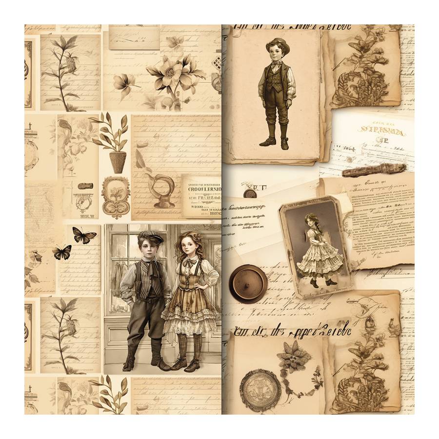 Colección scrapbooking Vintage