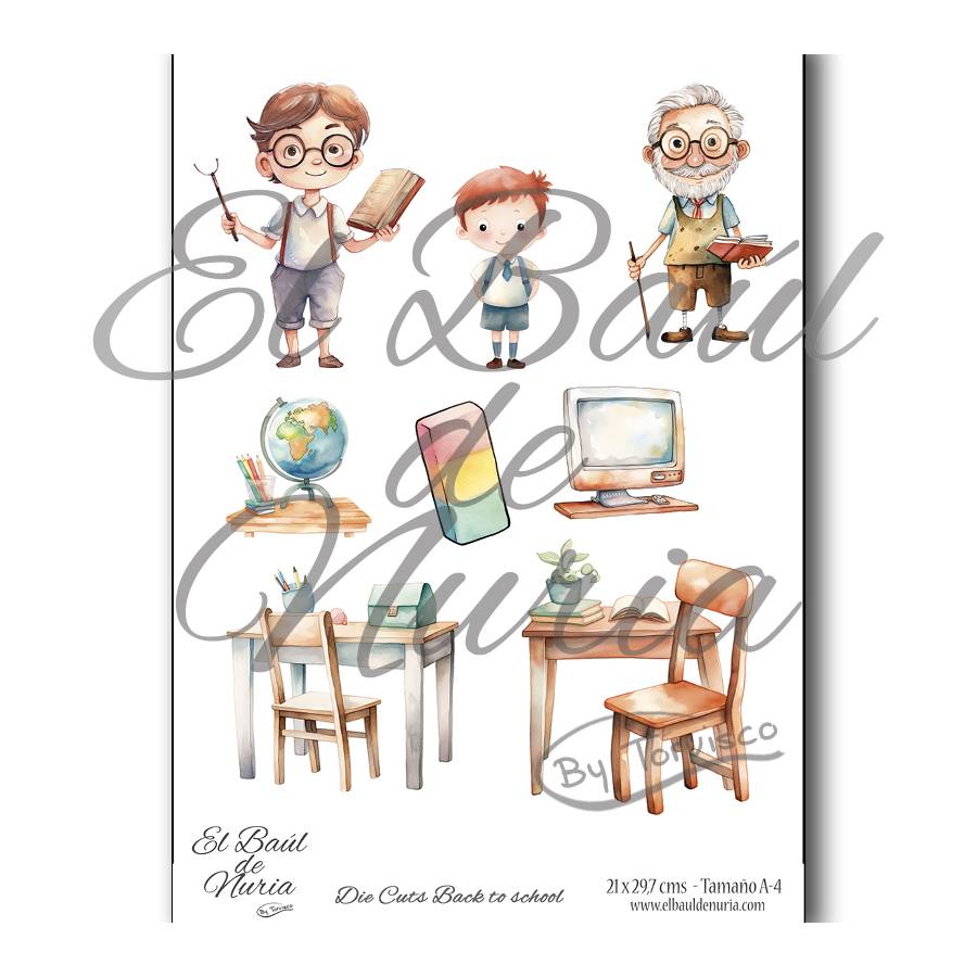 Die Cuts scrapbooking Back to school