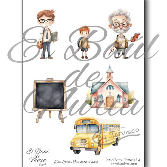 Die Cuts scrapbooking Back to school