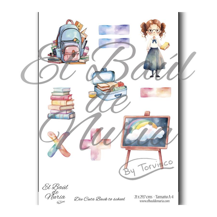 Die Cuts scrapbooking Back to school