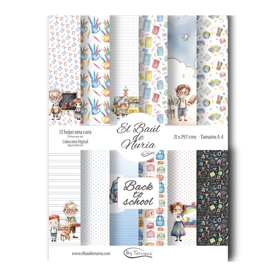 Colección scrapbooking Back to school