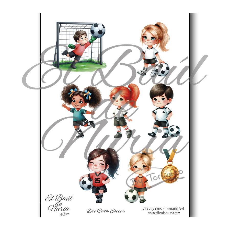 Die Cuts scrapbooking Soccer