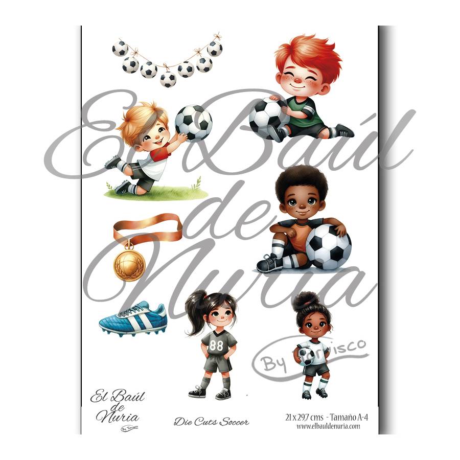 Die Cuts scrapbooking Soccer