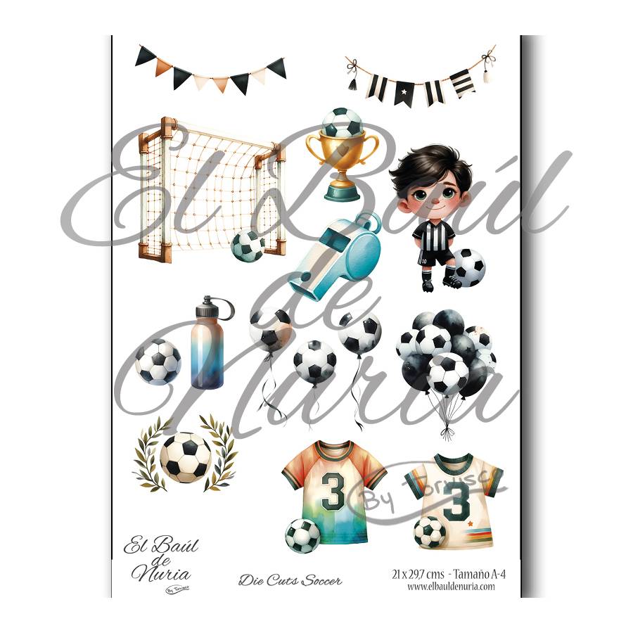 Die Cuts scrapbooking Soccer