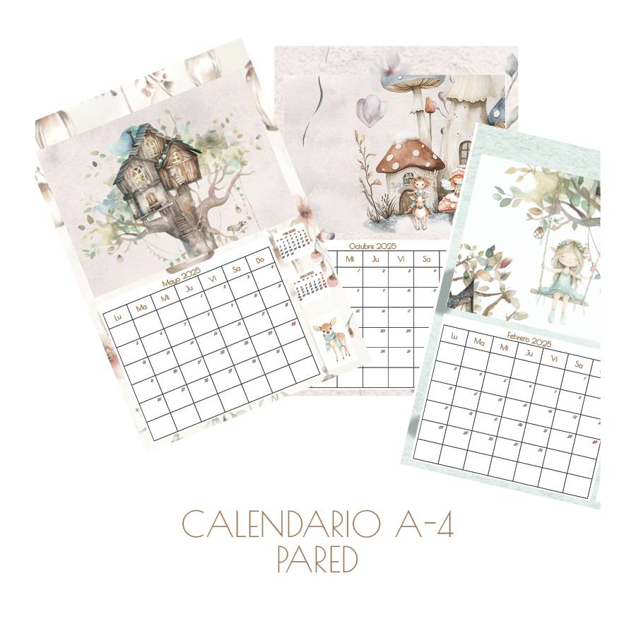 Calendario Pared Enchanted Forest