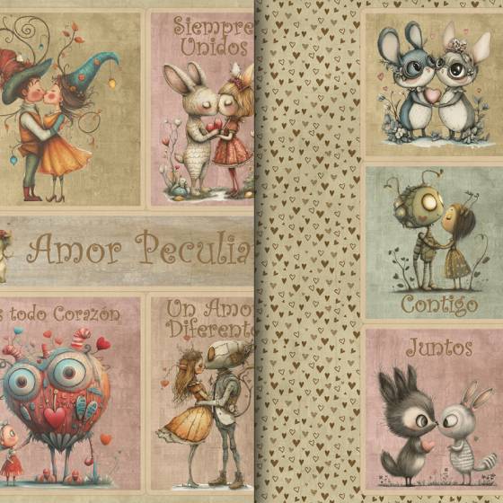 Colección scrapbooking Quirky Love