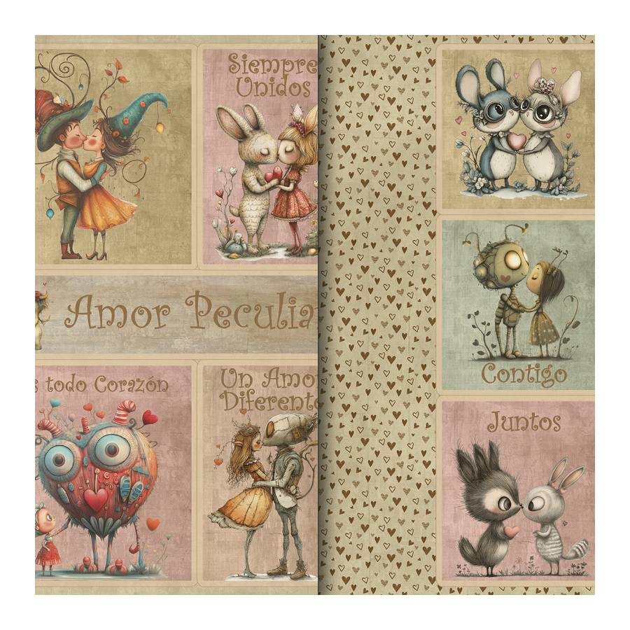 Colección scrapbooking Quirky Love