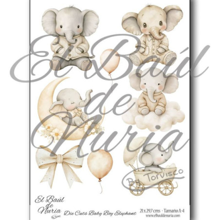 Die Cuts Baby Elephant Boy