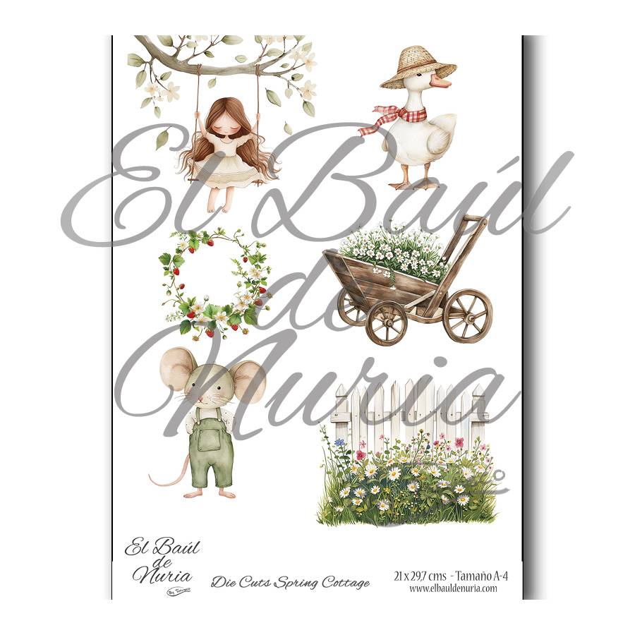 Die Cuts scrapbooking Spring Cottage