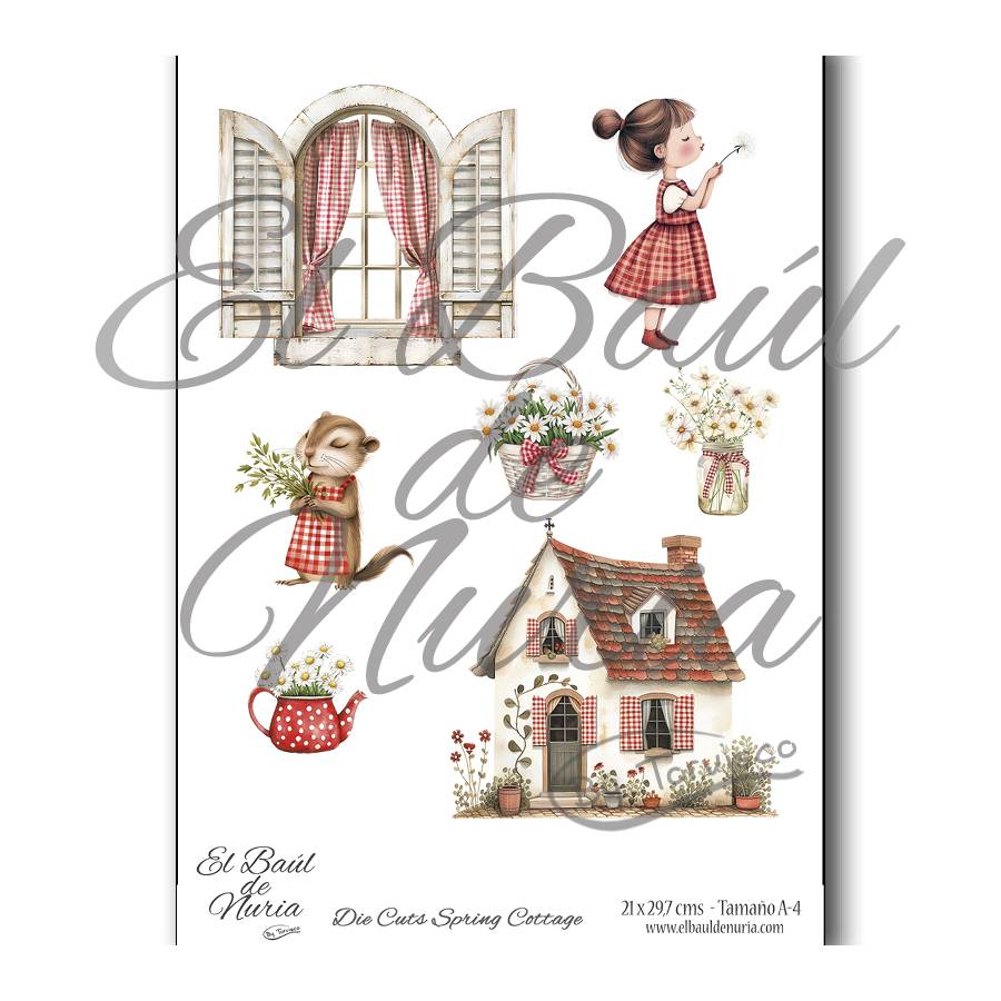 Die Cuts scrapbooking Spring Cottage