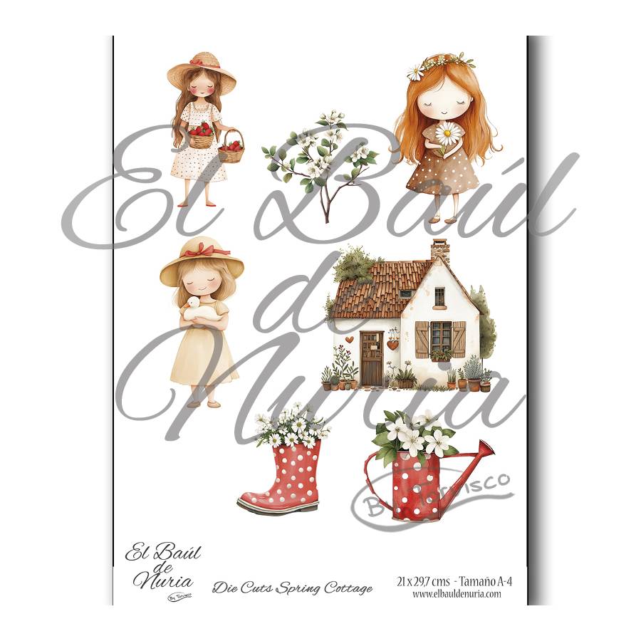 Die Cuts scrapbooking Spring Cottage