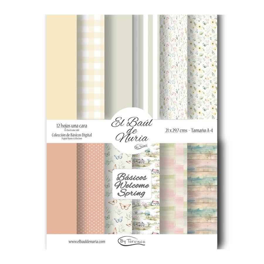 Básicos scrapbooking Welcome Spring Básicos scrapbooking Welcome Spring