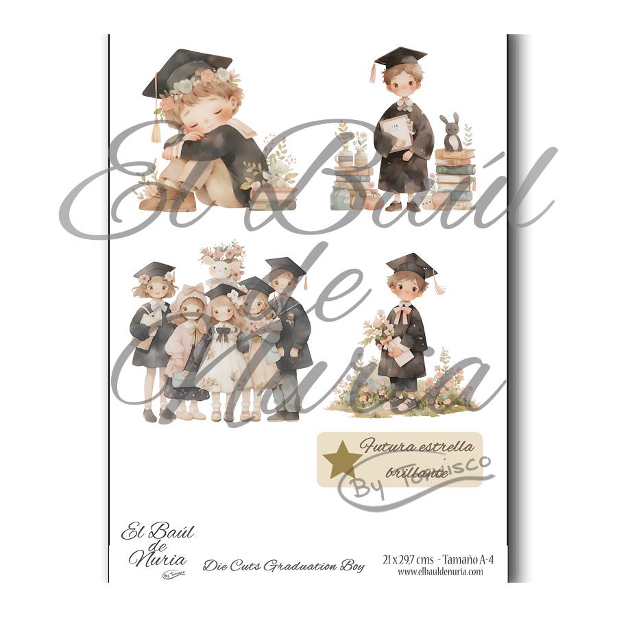 Die Cuts scrapbooking Graduation Boy