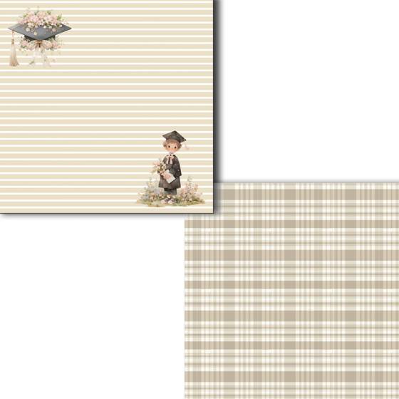 Colección scrapbooking digital Graduation Boy
