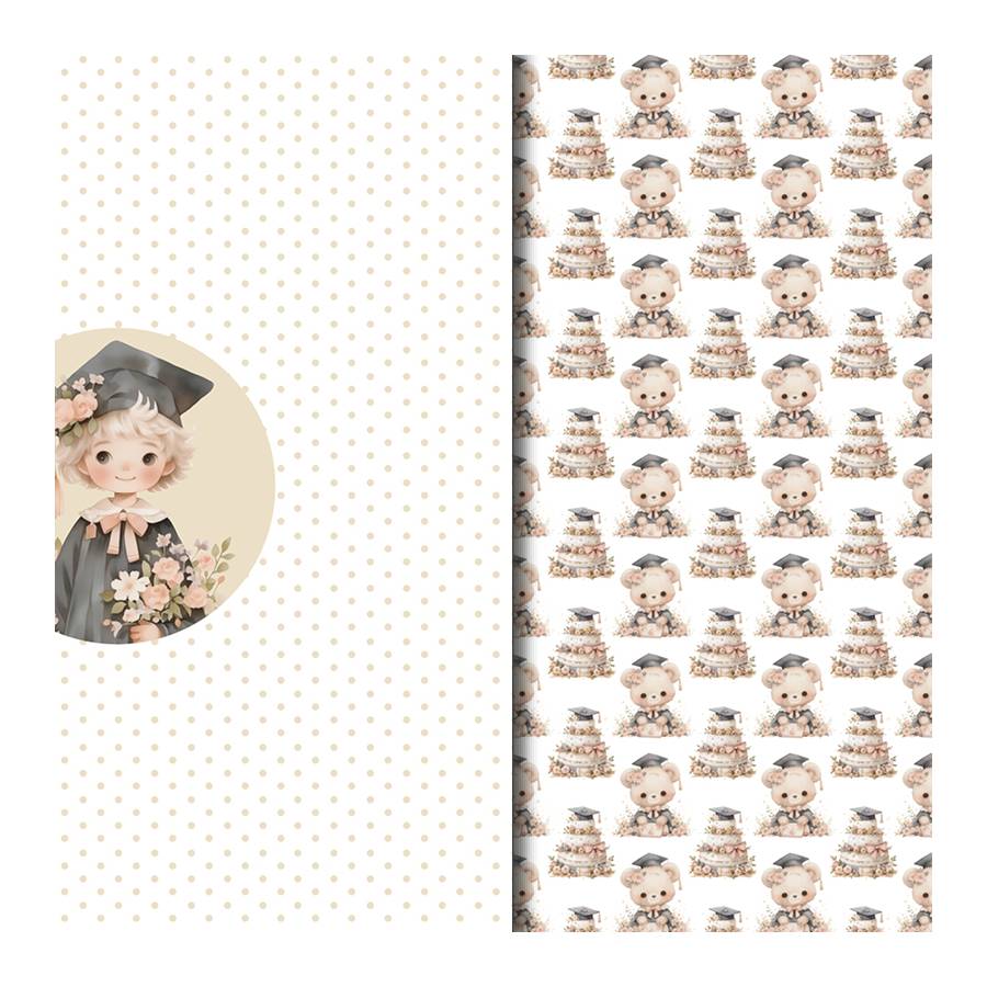 Vellum scrapbooking digital Graduation Boy