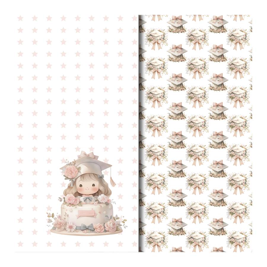 Vellum scrapbooking digital Graduation Girl