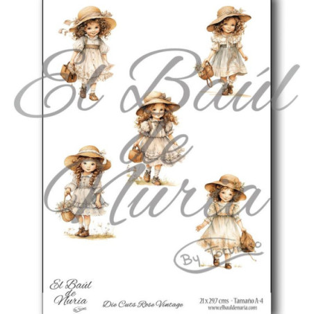 Die Cuts Rose Vintage