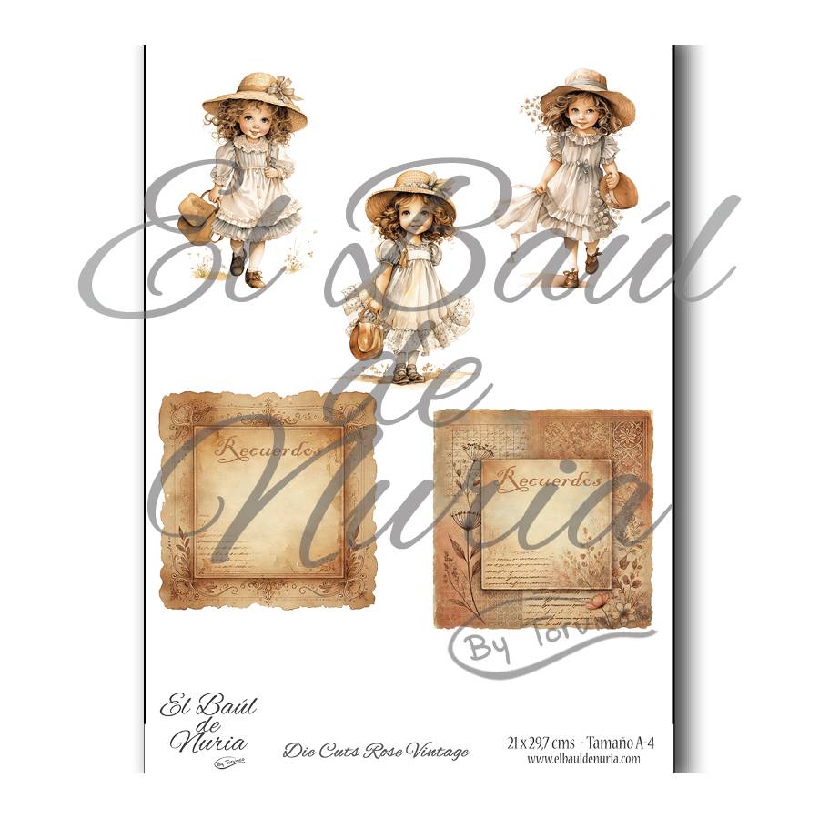 Die Cuts scrapbooking Rose Vintage