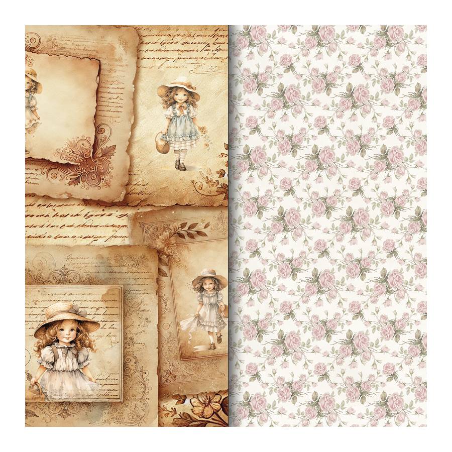 Colección scrapbooking Rose Vintage