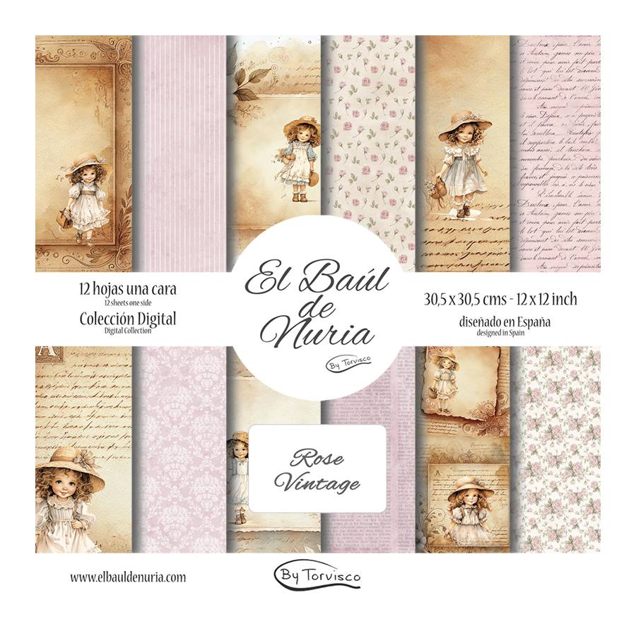 Colección scrapbooking Rose Vintage Colección scrapbooking Rose Vintage
