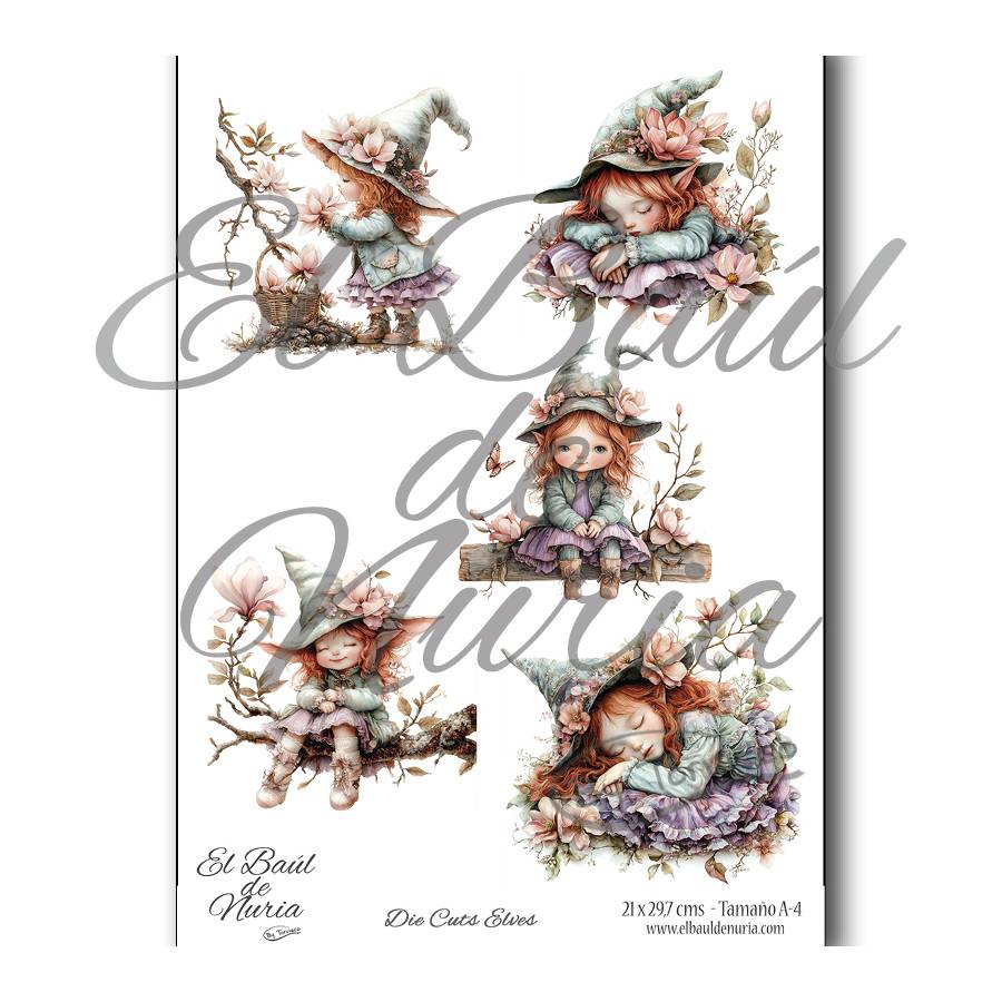 Die Cuts scrapbooking Elves