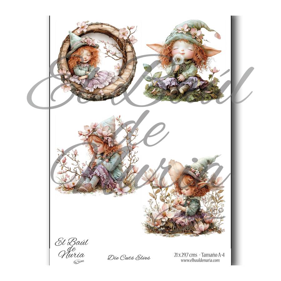 Die Cuts scrapbooking Elves
