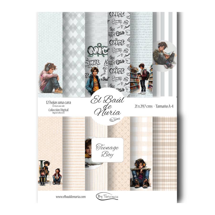Colección scrapbooking Teenage boy